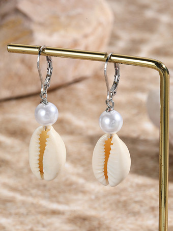 女性のためのボヘミアンシェル型イヤリング 2025