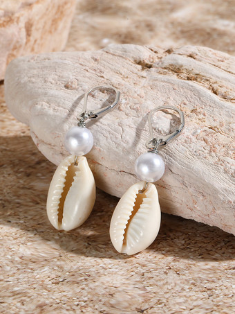 女性のためのボヘミアンシェル型イヤリング 2025