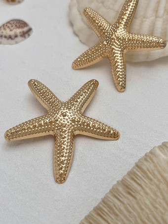 ヒトデ型オーシャンスタイルイヤリング女性用 2025