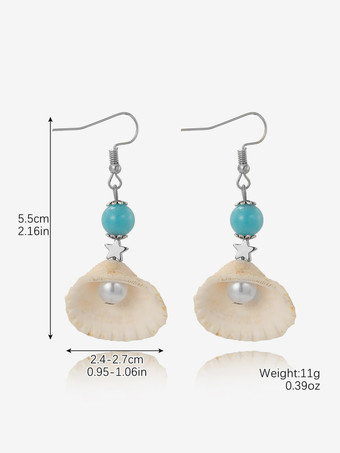 シェルシェイプ ボヘミアン イヤリング レディース 2025