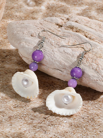 シェルシェイプ ボヘミアン イヤリング レディース 2025