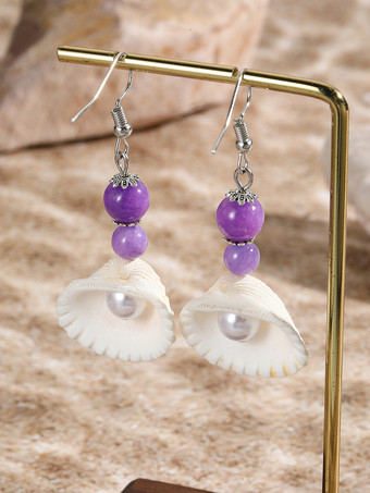 シェルシェイプ ボヘミアン イヤリング レディース 2025