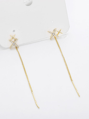 8 角星タッセルイヤリング レディース 2025