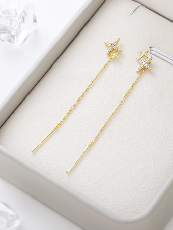 8 角星タッセルイヤリング レディース 2025