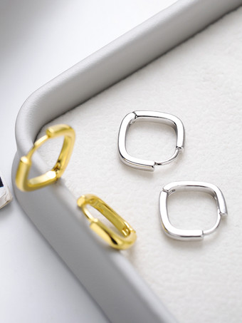 女性用スクエアジルコニアイヤリング 2025