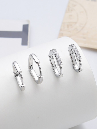 女性用スクエアジルコニアイヤリング 2025