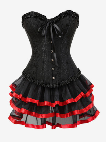 レッド ヴィンテージコルセット ヴィンテージ婦人服 ポリエステル