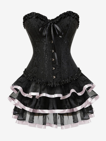 ピンクヴィンテージコルセット ヴィンテージ婦人服 ポリエステル