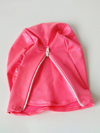 ライクラスパンデックス ヘッドギア マスク ジッパー付き コスプレ セクシー かわいい コスチューム クラブウェア レディース ヘッドギア