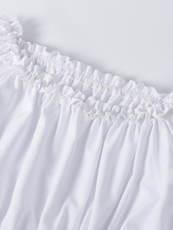 レディース ルネッサンス ゴシック ブラウス ベルスリーブ フリル オフショルダー ボヘミアン コルセット トップ