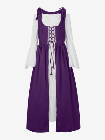 女性用ルネッサンスオーバードレス中世農民コスチュームドレス