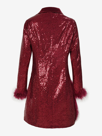 レトロ ヴィンテージ 1980年代 ドレススーツ ブレザー ディスコ スパンコール レディース パーティー / イブニング 仮面舞踏会 独身パーティー 大人用ドレス