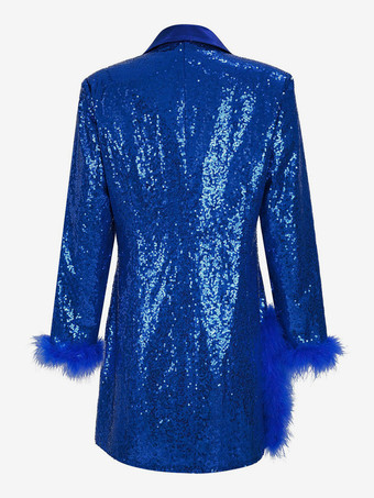 レトロ ヴィンテージ 1980年代 ドレススーツ ブレザー ディスコ スパンコール レディース パーティー / イブニング 仮面舞踏会 独身パーティー 大人用ドレス