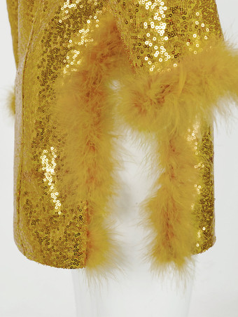 レトロ ヴィンテージ 1980年代 ドレススーツ ブレザー ディスコ スパンコール レディース パーティー / イブニング 仮面舞踏会 独身パーティー 大人用ドレス