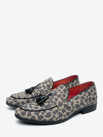 メンズ タッセルローファー スリッポン ペニーシューズ 装飾 ファッション 通気性 ホワイト ビーズ フォーマルウェア カジュアルシューズ