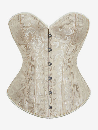 アプリコットヴィンテージコルセット ヴィンテージ婦人服 ポリエステルグロメット