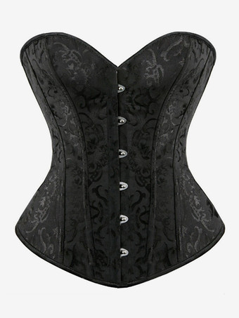 ブラック ヴィンテージコルセット ヴィンテージ婦人服 ポリエステルグロメット