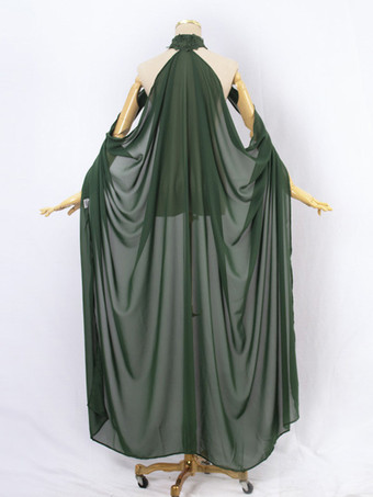 レディース マント ケープ スチームパンク フェザーカラー 魔女ケープ 無地 ウェディング シフォンケープ ブライダルベール マント ホルター ロングケープ