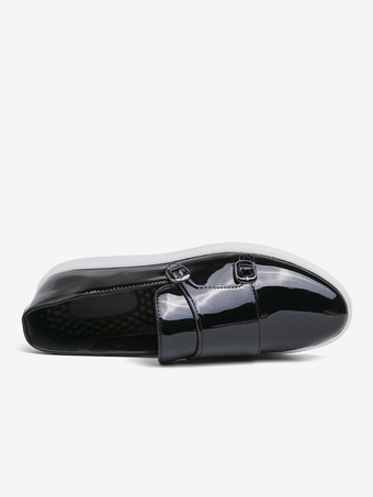 メンズ モンクローファー ダブルストラップ スリッポン パテントレザー カジュアル 快適シューズ フラット ドレス ウォーキングシューズ コンフォート ペニーローファー スニーカー ドレスシューズ