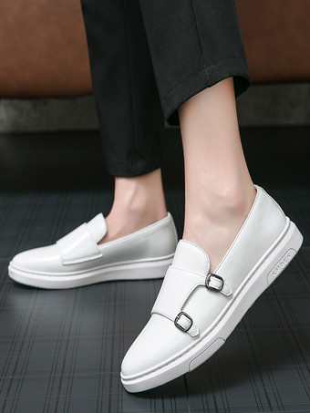 メンズ モンクローファー ダブルストラップ スリッポン パテントレザー カジュアル 快適シューズ フラット ドレス ウォーキングシューズ コンフォート ペニーローファー スニーカー ドレスシューズ