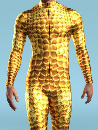 パターニング全身タイツ ハロウィン メカニカルサイバーアーマー衣装ジャンプスーツコスプレパンクボディスーツスチームパンクコスチュームハロウィンパーティーショーメンズクールゼンタイスーツ