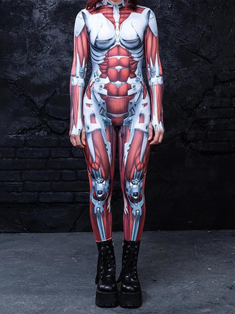 レッド パターニング全身タイツ ハロウィン コスプレ衣装 ジャンプスーツ ハロウィン パーティー ジャンプスーツ カーニバル 女性用 全身タイツ ボディスーツ ピンク ゼブラ コスチューム