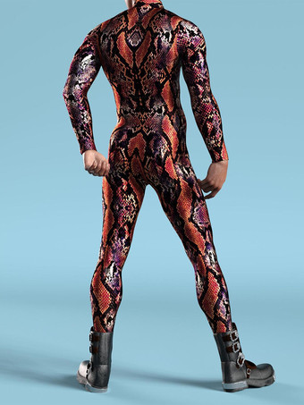 パターニング全身タイツ ハロウィン サイバーパンク ジャンプスーツ クール メカニカルアーマー コスプレ ボディスーツ コスチューム ハロウィン 男女兼用