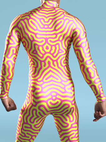 パターニング全身タイツ ハロウィン サイバーパンク ジャンプスーツ クール メカニカルアーマー コスプレ ボディスーツ コスチューム ハロウィン 男女兼用