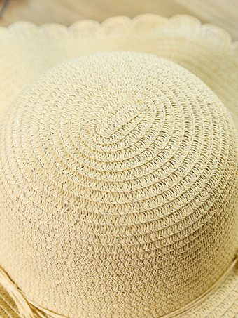 サマーウェーブ つば広麦わら帽子 日焼け防止 ビーチサンハット 女性用 2025