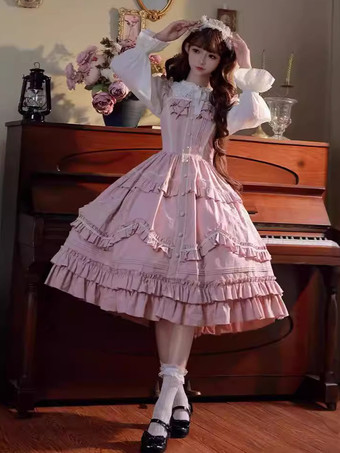 スイートロリータドレス ポリエステル ノースリーブ ジャンパー ロリータドレス フラワー JSK