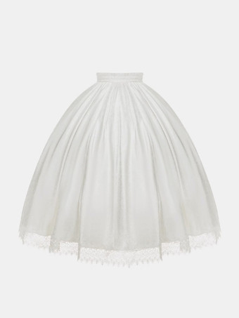 スイートロリータドレス ホワイトポリエステル 長袖 ウェディング姫ロリータドレス