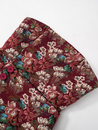 フローラルジャカードチューブドレス ストラップレスミニドレス レディース 2025