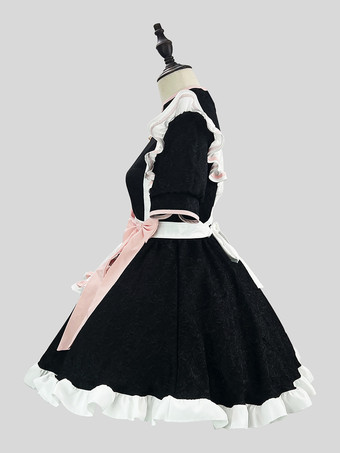 メイドロリータコスプレ衣装中国風スイートハートチャイナドレスハロウィンパーティーウェイトレスロールプレイ