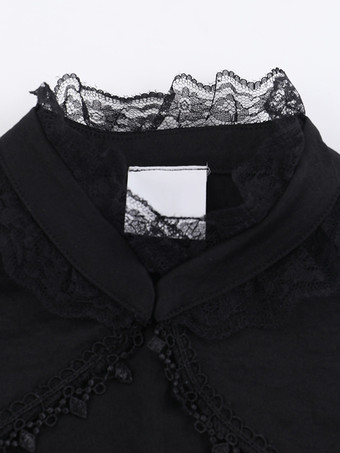 ゴシックロリータ花柄スリップドレスとレーススモックセット コスプレスーツ