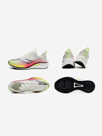 メンズ スニーカー ロートップ 厚底 ウォーキングシューズ 快適 軽量 コントラストカラー ハイキングシューズ