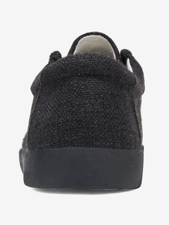 Mocassins en toile à enfiler pour hommes chaussures de pont à bout rond confortables antidérapantes décontractées