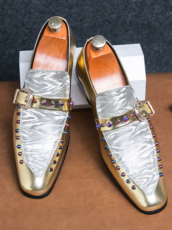 メンズ モンクローファー レザー＆スエード パッチワーク ペニーシューズ ラウンドトゥ ローヒール パーティーシューズ