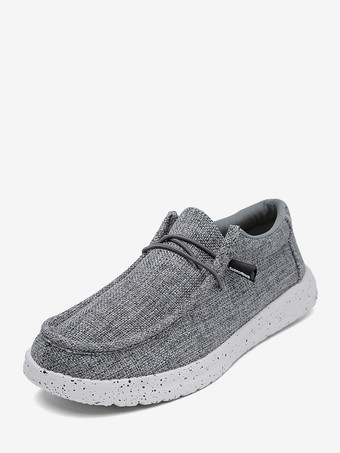 グレイメンズ スリッポン ローファー 軽量 通気性 キャンバスシューズ ラウンドトゥ ウェットグリップ ラバーソール キャンバスシューズ