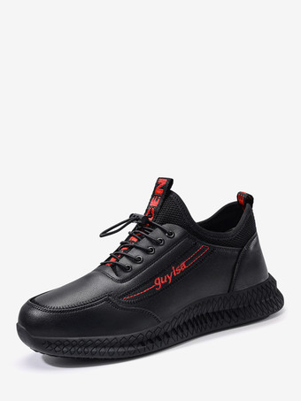 ブラック メンズスニーカー ハイレンジ 厚底 ランニングシューズ 軽量 通気性 防水 ジョギングシューズ