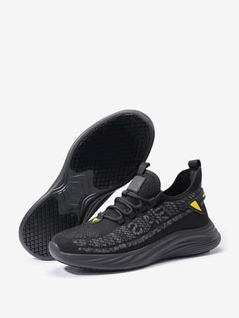 メンズ メッシュ スニーカー 軽量 ハイレンジ ジョギングシューズ 滑り止め 厚底 ハイキングシューズ