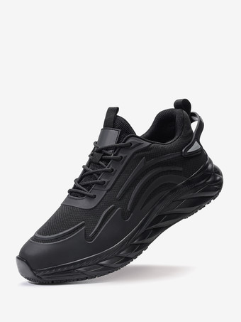 メンズ メッシュ スニーカー 軽量 ロートップ ランニングシューズ 滑り止め 厚底 ウォーキングシューズ