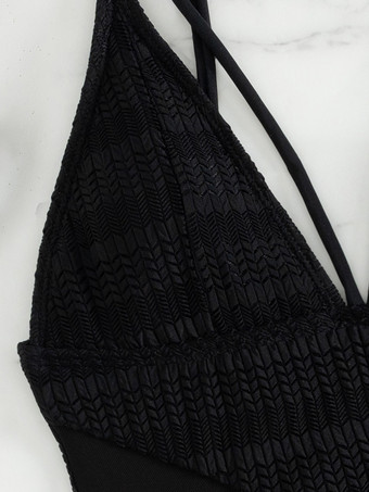 セクシーなワンピース水着、カットアウトVネックモノキニ、女性用2025