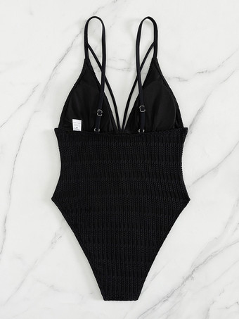 セクシーなワンピース水着、カットアウトVネックモノキニ、女性用2025