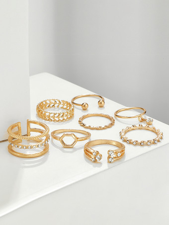 女性用 8 ピース リング セット 2025