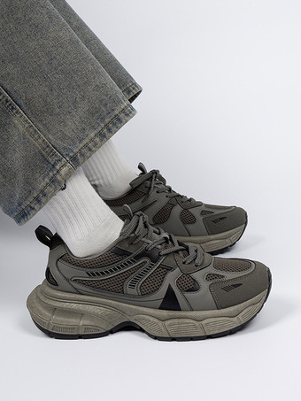 メンズスニーカー メッシュ 通気性 ランニングシューズ 滑り止め 厚底 ジョギングシューズ