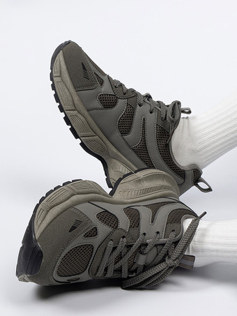 メンズスニーカー メッシュ 通気性 ランニングシューズ 滑り止め 厚底 ジョギングシューズ