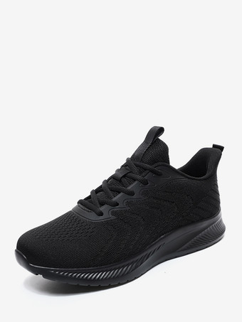 ブラック メンズ メッシュ スニーカー スリッポン 軽量 通気性 ウォーキングシューズ 厚底 滑り止め カジュアル ランニングシューズ
