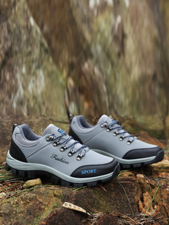 メンズスニーカーシューズ 防水 厚底 快適 ハイキングシューズ 軽量 通気性 ランニングシューズ