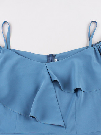 オフショルダー レトロ ミディドレス フリル Aライン ヴィンテージドレス レディース 2025