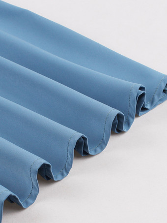 オフショルダー レトロ ミディドレス フリル Aライン ヴィンテージドレス レディース 2025